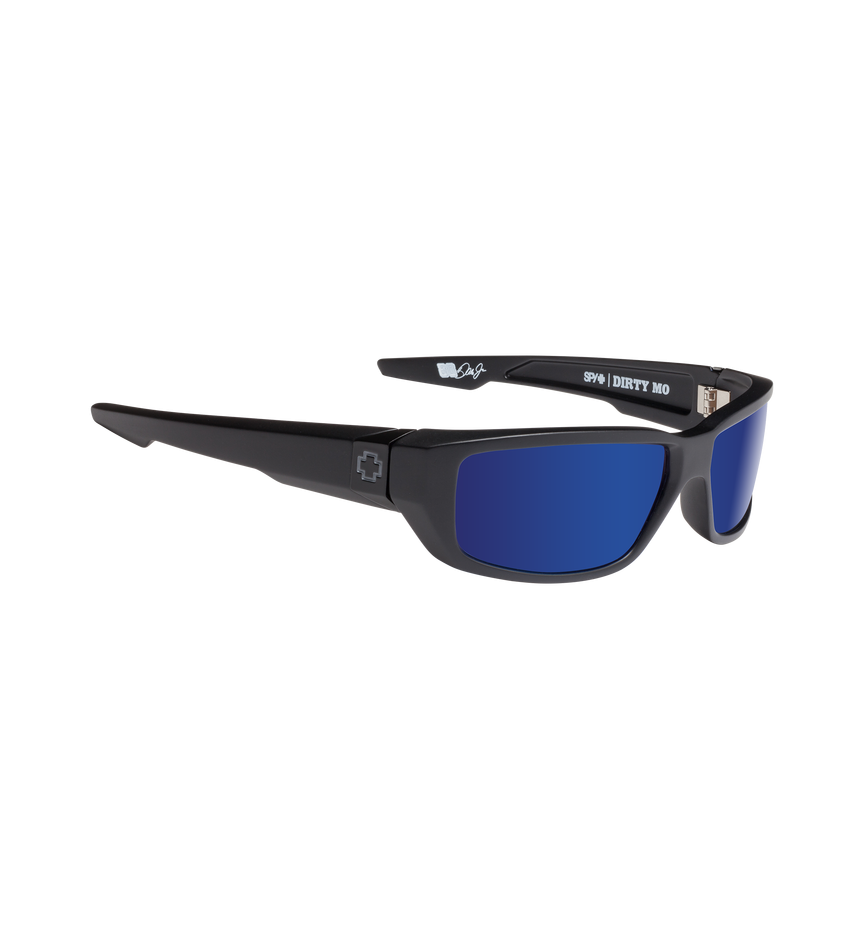 DIRTY MO MATTE BLACK – HAPPY BRONZE POLAR w/ BLUE SPECTRA
