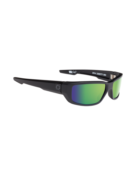 DIRTY MO MATTE BLACK – HAPPY BRONZE POLAR w/ GREEN SPECTRA