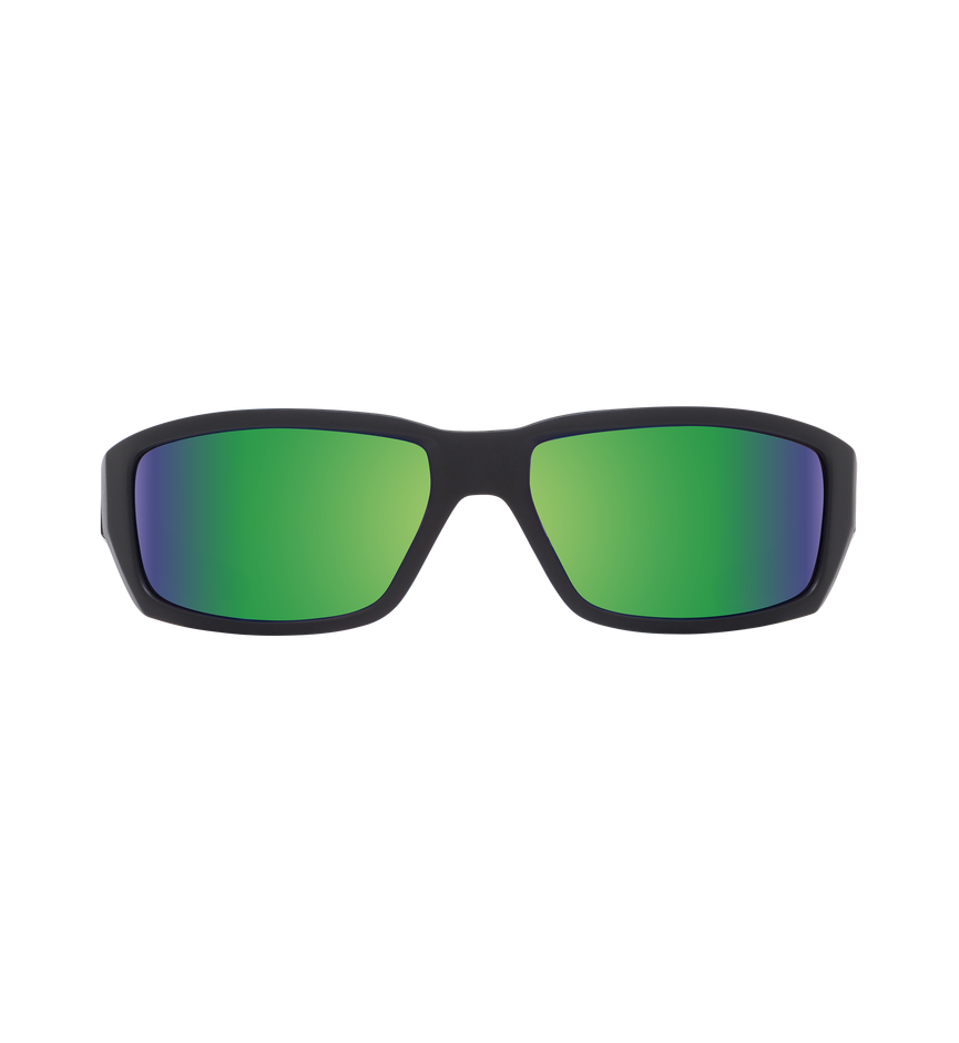 DIRTY MO MATTE BLACK – HAPPY BRONZE POLAR w/ GREEN SPECTRA