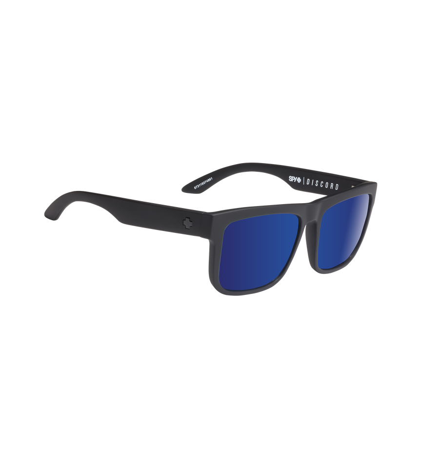 DISCORD MATTE BLACK – HAPPY BRONZE POLAR w/ BLUE SPECTRA