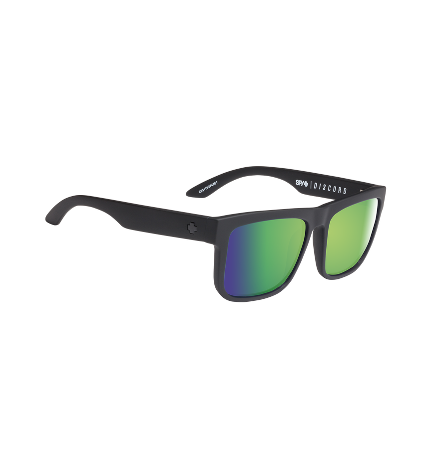 DISCORD MATTE BLACK – HAPPY BRONZE POLAR w/ GREEN SPECTRA