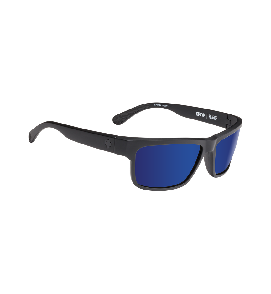 FRAZIER MATTE BLACK – HAPPY BRONZE POLAR w/ BLUE SPECTRA