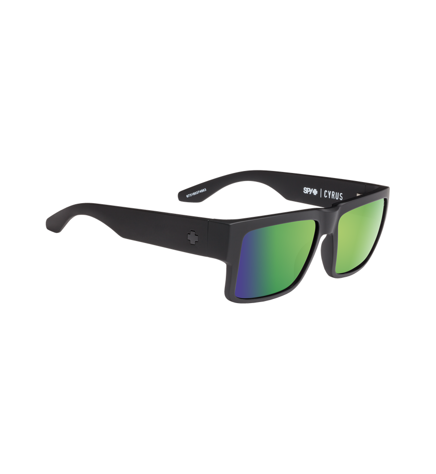 CYRUS MATTE BLACK – HAPPY BRONZE POLAR w/ GREEN SPECTRA
