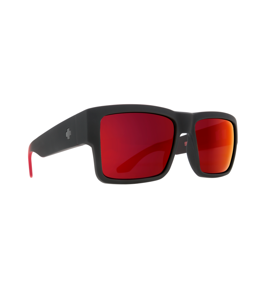 CYRUS SOFT MATTE BLACK/RED FADE – HAPPY GRAY GREEN W/RED FLASH