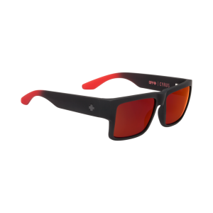 CYRUS SOFT MATTE BLACK/RED FADE – HAPPY GRAY GREEN W/RED FLASH 2