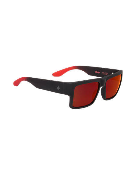 CYRUS SOFT MATTE BLACK/RED FADE – HAPPY GRAY GREEN W/RED FLASH