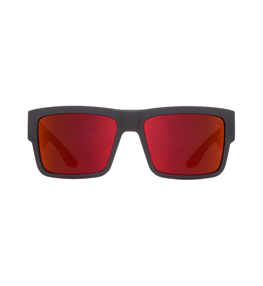 CYRUS SOFT MATTE BLACK/RED FADE – HAPPY GRAY GREEN W/RED FLASH