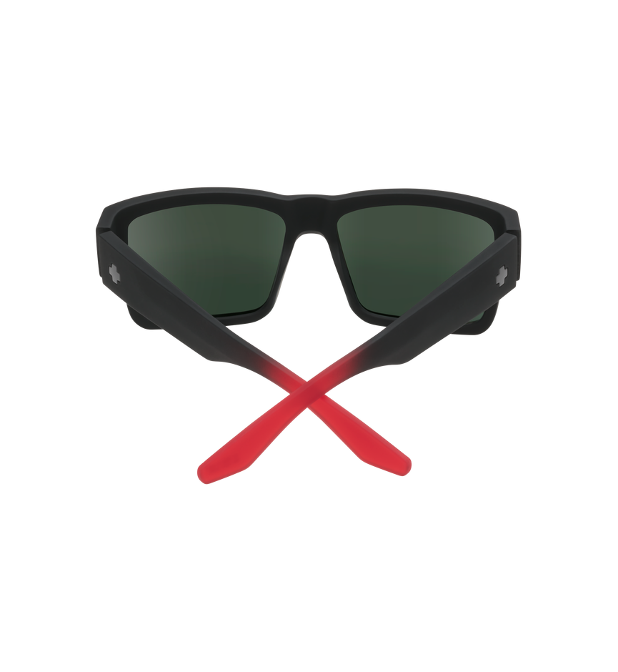 CYRUS SOFT MATTE BLACK/RED FADE – HAPPY GRAY GREEN W/RED FLASH