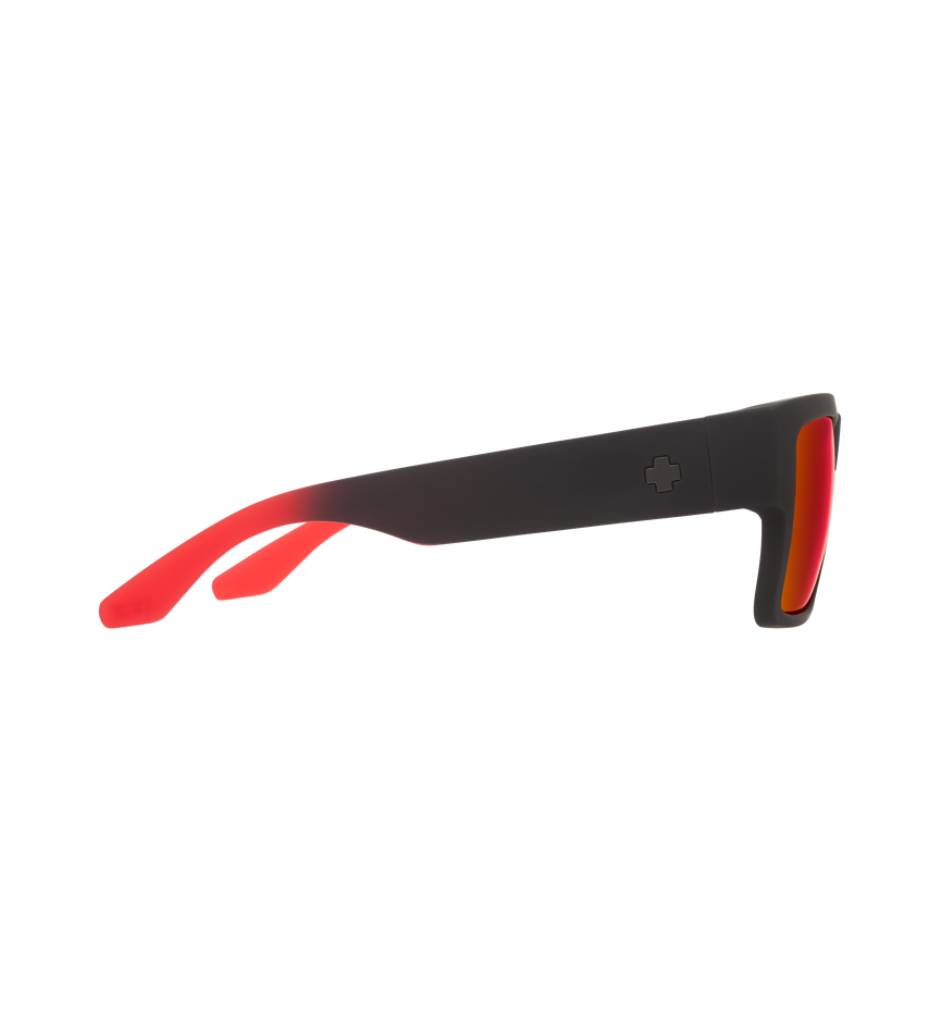 CYRUS SOFT MATTE BLACK/RED FADE – HAPPY GRAY GREEN W/RED FLASH