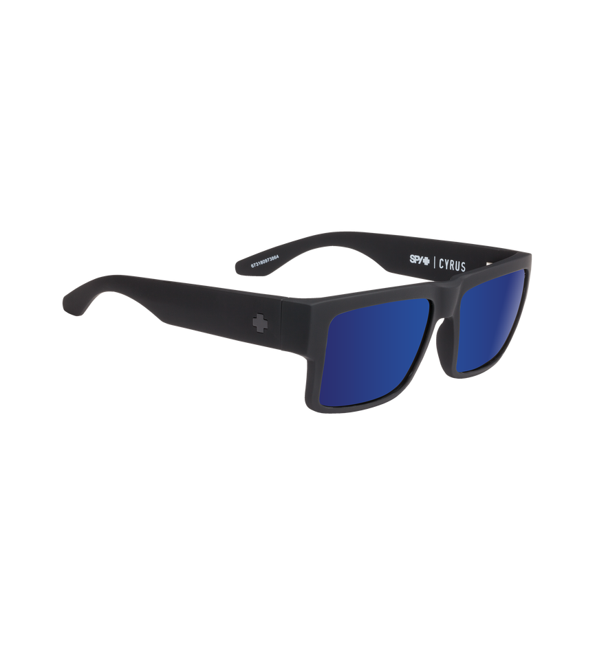 CYRUS SOFT MATTE BLACK – HAPPY BRONZE W/ BLUE SPECTRA