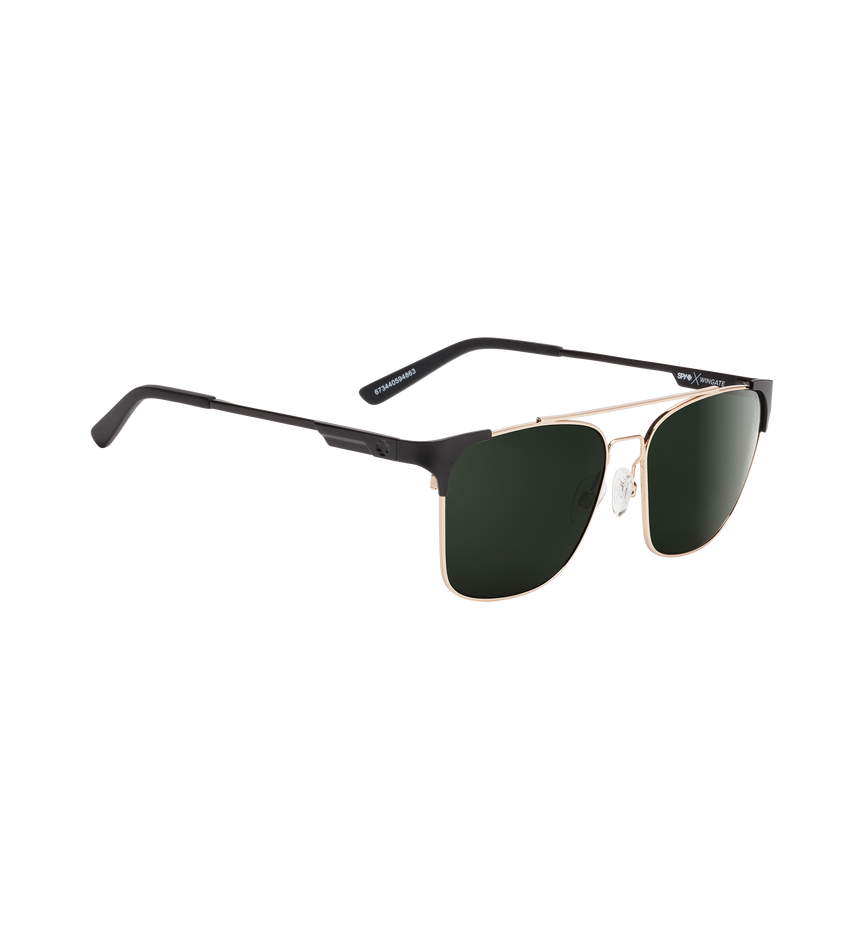 WINGATE MATTE BLACK/GLOSS GOLD – HAPPY GRAY GREEN