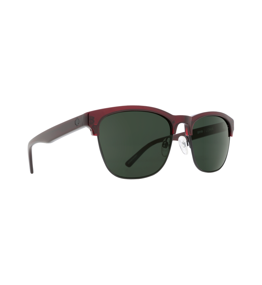 LOMA TRANSLUCENT GARNET/MATTE BLACK – HAPPY GRAY GREEN
