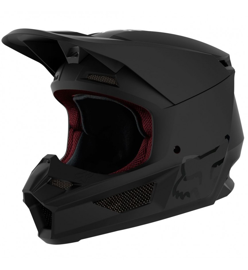 YTH V1 MATTE BLACK HELMET, ECE