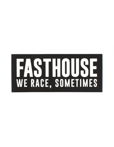 We Race Sometimes Sticker