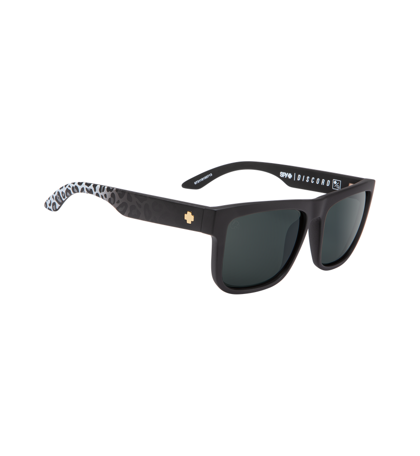 DISCORD Matte Black Leopard Fade – HD Plus Gray Green w/ Silver Flash