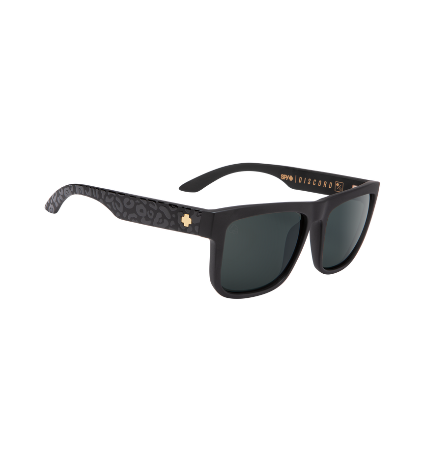 DISCORD Matte Black Leopard – HD Plus Gray Green with Silver Light Spectra Mirror