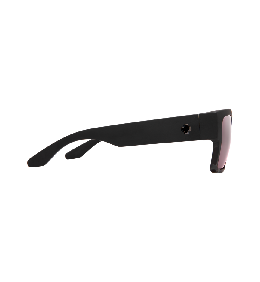 CYRUS Matte Black/Smoke Tort Fade – Happy Rose with Silver Spectra Mirror