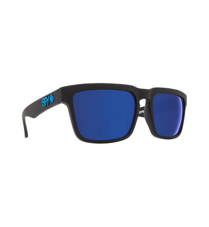 HELM SOFT MATTE BLACK – Happy Bronze Polar with Blue Spectra