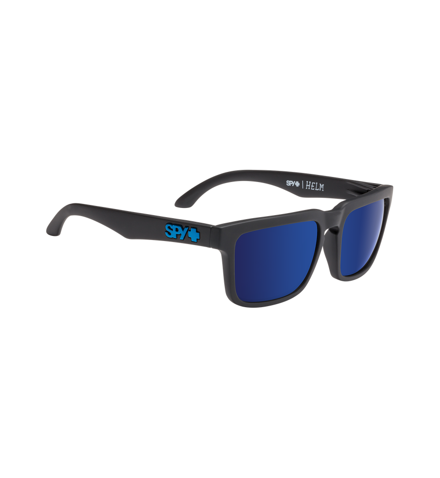 HELM SOFT MATTE BLACK – Happy Bronze Polar with Blue Spectra