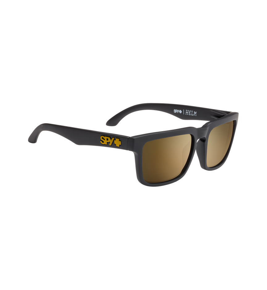 HELM SOFT MATTE BLACK – Happy Bronze with Gold Mirror