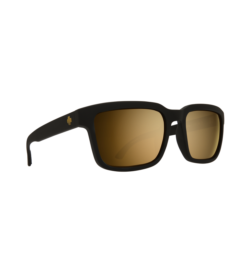 HELM 2 Matte Black – Happy Bronze w/Gold Spectra