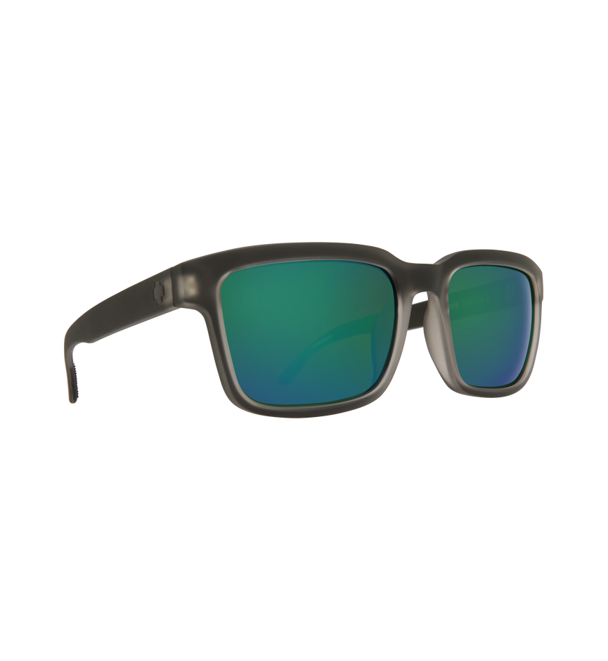 HELM 2 Matte Black Ice – Happy Bronze w/ Emerald Spectra