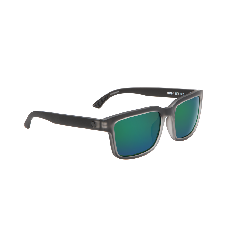 HELM 2 Matte Black Ice – Happy Bronze w/ Emerald Spectra
