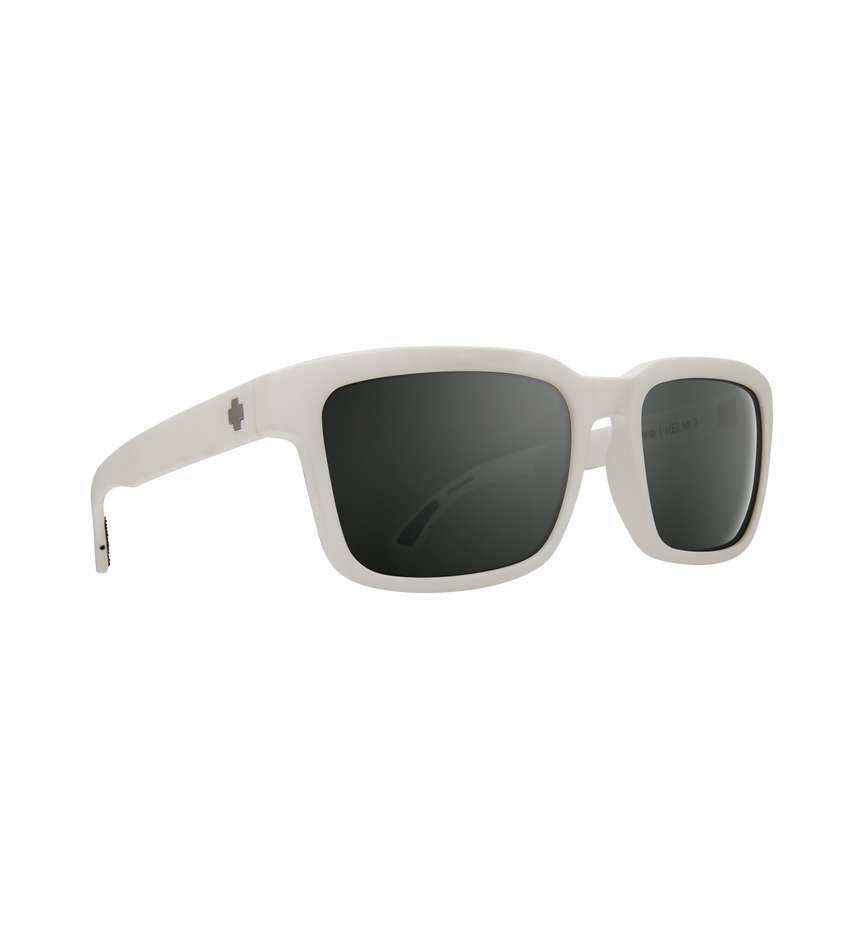 HELM 2 Matte White – Happy Gray Green w/Silver Spectra