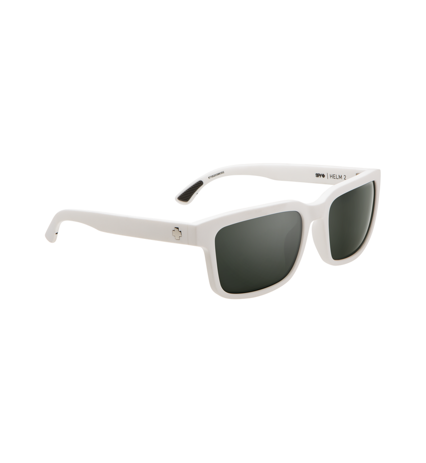 HELM 2 Matte White – Happy Gray Green w/Silver Spectra