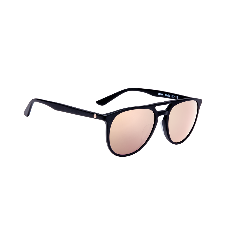 SYNDICATE Matte Black – Happy Bronze with Rose Quartz Spectra