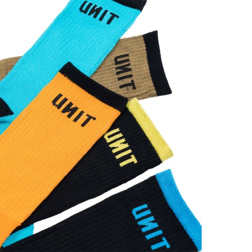 UNIT REACT BAMBOO 5 PACK SOCKS MULTI