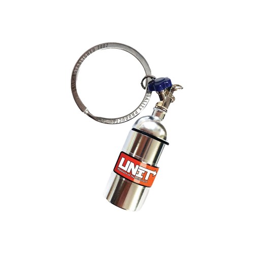 UNIT OXIDE KEYRING SILVER