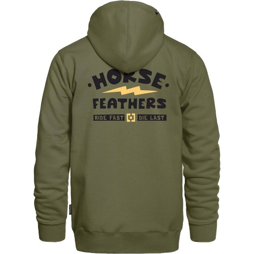 HORSEFEATHERS IGNITE ZIP HOODIE LODEN...