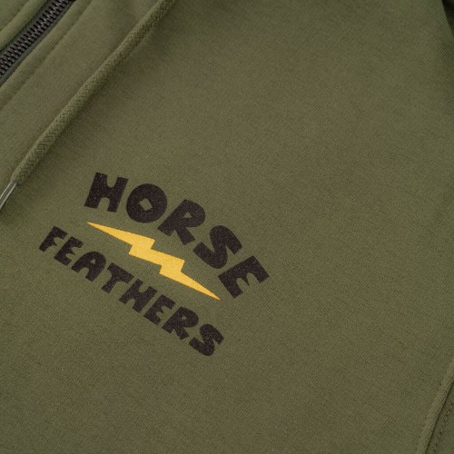 HORSEFEATHERS IGNITE ZIP HOODIE LODEN...