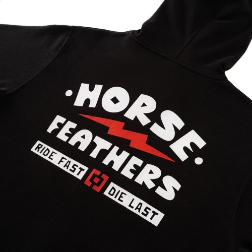 HORSEFEATHERS IGNITE ZIP HOODIE BLACK