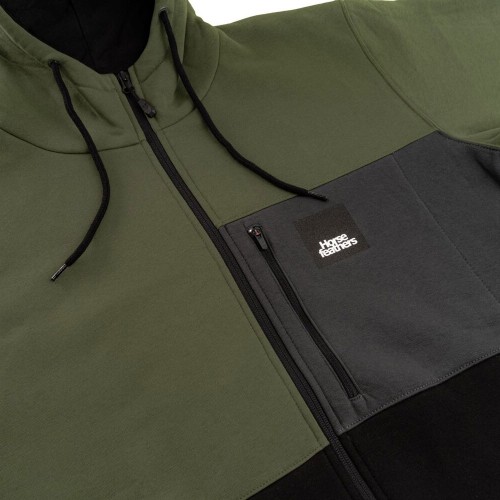 HORSEFEATHERS VICK ZIP HOODIE LODEN...