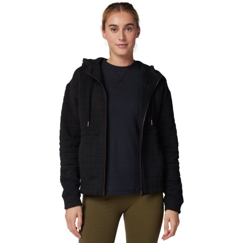 W QUILTED FLEECE ZIP
