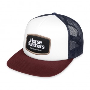 HORSEFEATHERS SCANNY CAP WHITE
