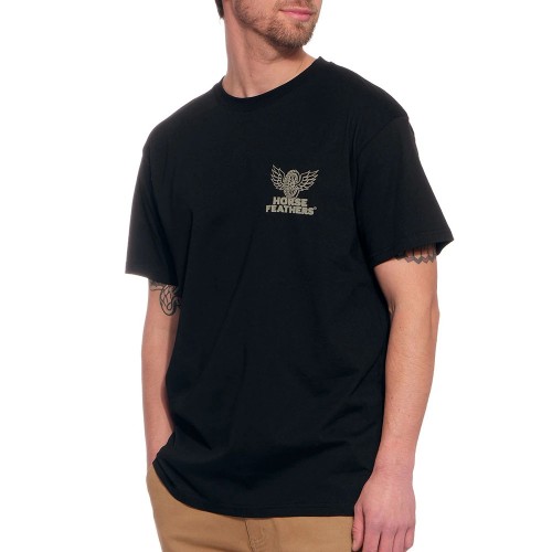 HORSEFEATHERS WHEEL TECH T-SHIRT BLACK