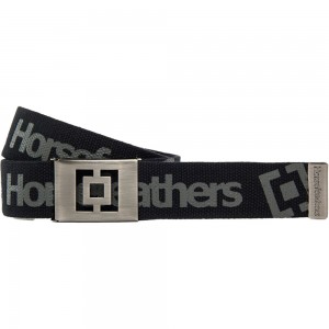 HORSEFEATHERS IDOL BELT BLACK