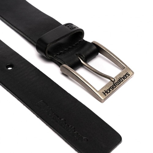 HORSEFEATHERS DUKE LEATHER BELT BLACK