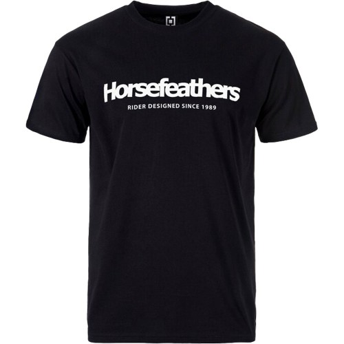HORSEFEATHERS QUARTER T-SHIRT BLACK