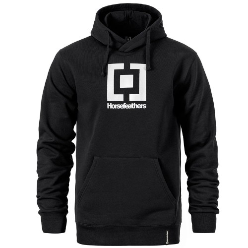 HORSEFEATHERS LEADER HOODIE BLACK