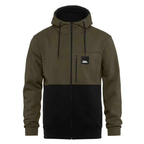 HORSEFEATHERS VICK ZIP HOODIE BURNT...