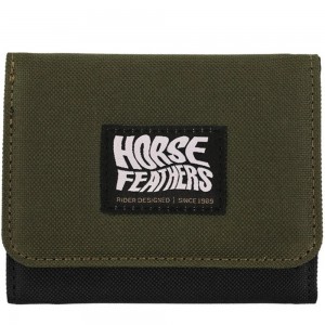 HORSEFEATHERS BAX WALLET OLIVE