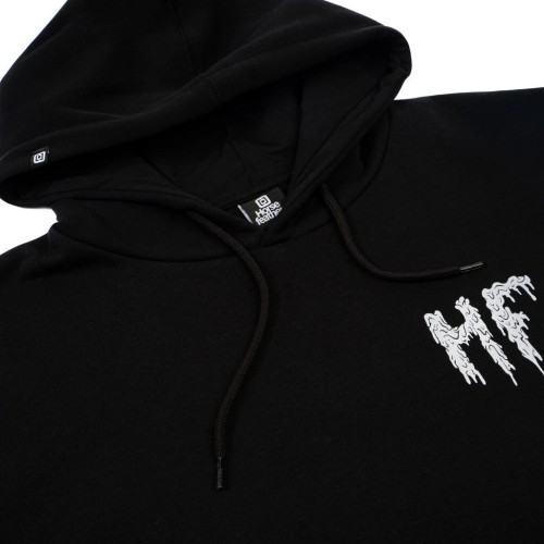 HORSEFEATHERS ACID BATH HOODIE BLACK