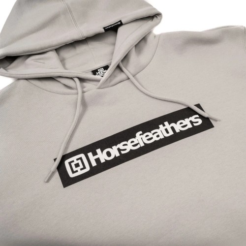 HORSEFEATHERS DROWN HOODIE CEMENT