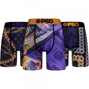 PSD PURP & GOLD 3PK BX