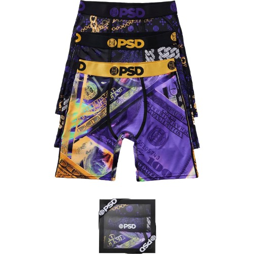 PSD PURP & GOLD 3PK BX