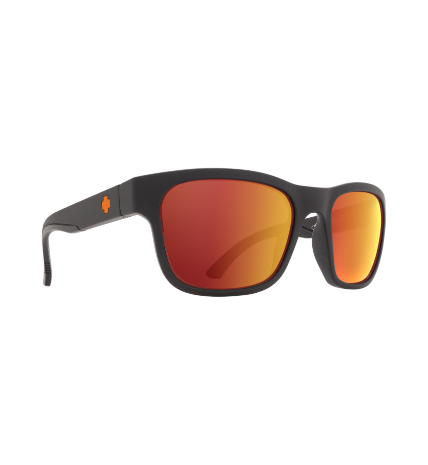 Hunt Dale Jr Matte Black – HD Plus Gray Green with Orange Spectra Mirror